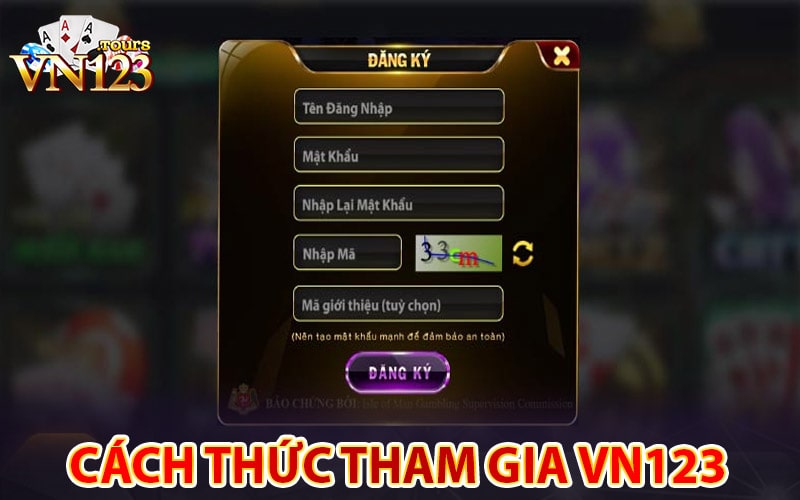 Hướng dẫn phương thức tham gia nhà cái vn123